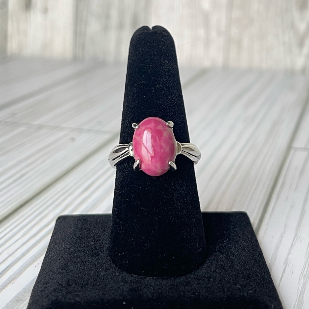 Rhodonite Marble Stone Ring